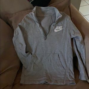 Kids Small Nike Long Sleeve 1/4 zip Shirt